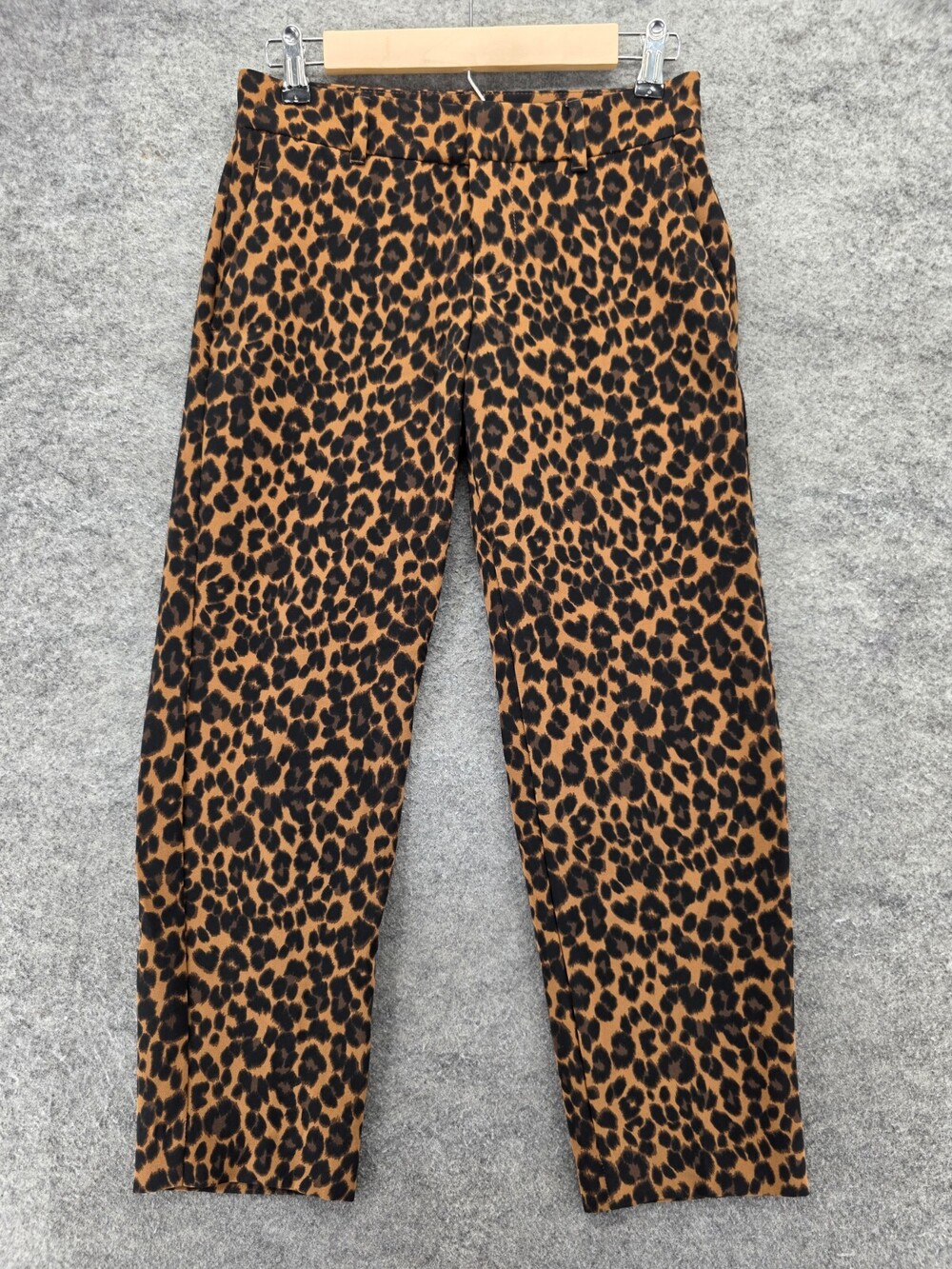 Old Navy Pants Womens 0 Harper Brown Cheetah Mid Rise 28x25